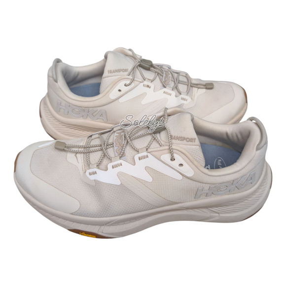 HOKA ONE ONE Transport Womens 10B Eggnog Neutral Commuter Lifestyle Sneaker - Picture 12 of 12